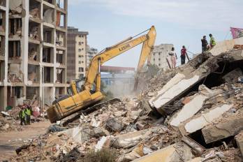 Todavía se siguen haciendo las labores de desescombro en las zonas más afectadas por los terremotos.
