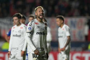 El delantero del Santos, Neymar.