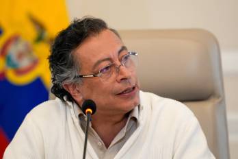 Fotografía cedida por la Presidencia de Colombia que muestra al mandatario colombiano, Gustavo Petro.