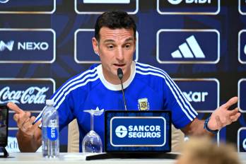 El entrenador de la selección de Argentina, Lionel Scaloni.