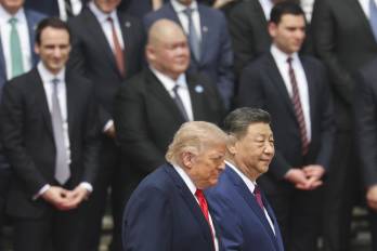 Los presidentes de Estados Unidos y de China, Donald Trump y Xi Jinping, durante su encuentro en Pekín.