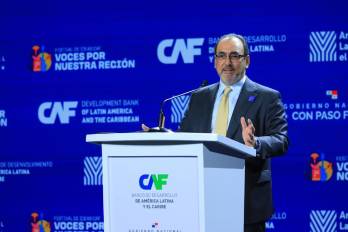 El presidente ejecutivo de CAF, Sergio Díaz-Granados.