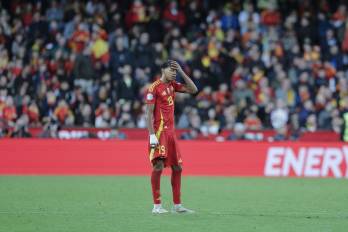 El delantero de la selección española Lamine Yamal.