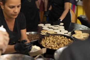 Las arepas se convirtieron en un elemento de unión y solidaridad entre Panamá, Colombia y Venezuela.