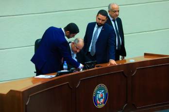 Diputados Barboni, Herrera, Zúñiga y Camacho.