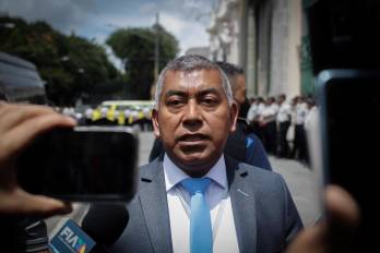 Fotografía de archivo en la que se captó al destituido fiscal anticorrupción de Guatemala, Rafael Curruchiche, en Cuidad de Guatemala (Guatemala).
