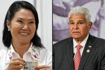 La presidenta electa de Perú, Keiko Fujimori, y el presidente panameño, José Raúl Mulino.