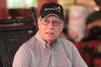 El Coronel, Eduardo Herrera, durante la entrevista con este diario.