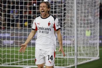 Modric festeja su gol. EFE/EPA/ENRICO MATTIA DEL PUNTA