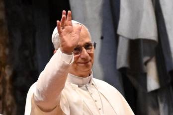 El Papa León XIV durante una misa en el Vaticano