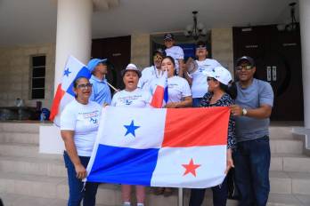 Los manifestantes reiteraron que su protesta se desarrolla de manera pacífica.