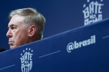 El seleccionador de Brasil, Carlo Ancelotti.