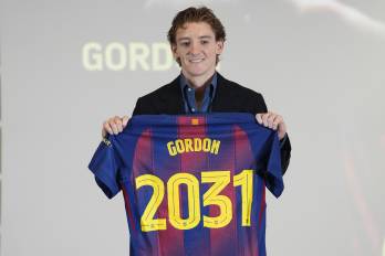 El futbolista inglés Anthony Gordon.