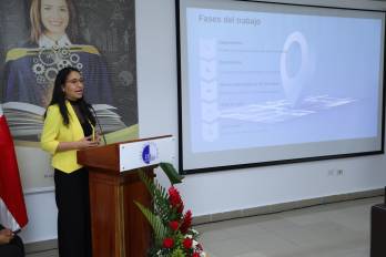 Lisnely Valdés, directora de Electricidad de la Secretaría Nacional de Energía.