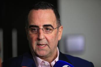 El presidente de la junta directiva de Promtur Panamá, Demetrio Maduro, este jueves, durante el encuentro turístico, que organizó junto a la ATP.