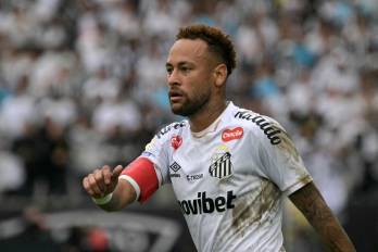 El delantero del Santos, Neymar Jr.