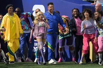 Madonna durante el espectáculo de medio tiempo de la Copa Mundial de Fútbol, el pasado domingo 19 de julio.