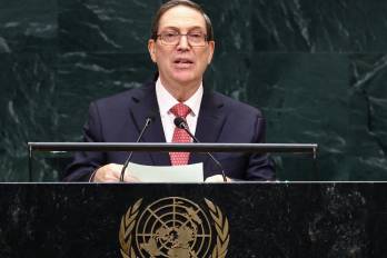 El canciller cubano, Bruno Rodríguez, afirmó ante la Asamblea General que Washington pretende determinar el destino de Cuba.