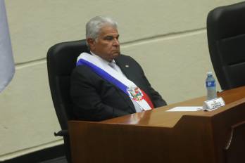 El presidente panameño, José Raúl Mulino, este viernes 2 de diciembre, durante el nuevo periodo legislativo de la Asamblea Nacional.