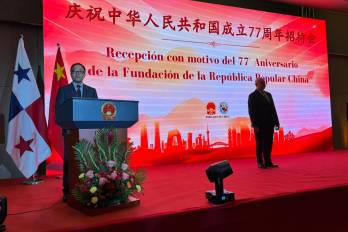 El embajador chino en Panamá, Zhang Xiangyan.