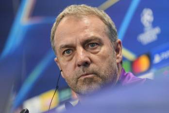 El técnico alemán del FC Barcelona, Hansi Flick.