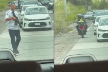 El despliegue policial alertó a los conductores que se encontraban en el área.