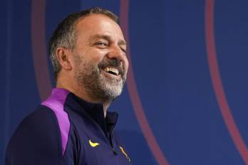 El entrenador del FC Barcelona, Hansi Flick.