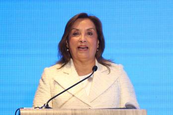 La presidenta de Perú, Dina Boluarte, en una foto de archivo.