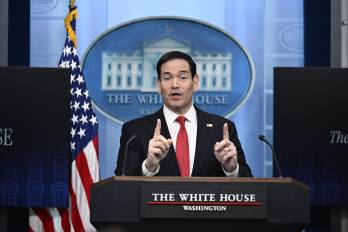 El secretario de Estado de Estados Unidos, Marco Rubio, habla durante una rueda de prensa en la Sala de Prensa Brady de la Casa Blanca en Washington, D.C., el 5 de mayo de 2026.