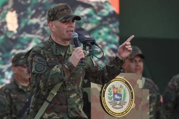 El ministro de Defensa de Venezuela, Vladimir Padrino López, en una fotografía de archivo.