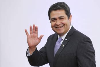Fotografía de archivo del presidente de Honduras, Juan Orlando Hernández.