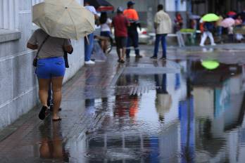 Las lluvias se mantendrán a lo largo del país.