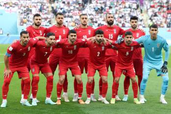 Jugadores de la selección de Irán.