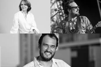 Marie Claire Fontaine (fundadora de Fashion Week Panamá), Billy Herron (productor musical) y Trillo Guardia (director del documental “El Brujo”).