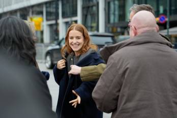 La hija de María Corina Machado, Ana Corina Sosa, en Oslo (Noruega).