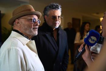 Omar Alfanno y Luis Enrique en la gala Stars for Children 2025.
