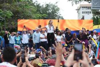 María Corina Machado se dirigió a la diáspora venezolana en Panamá.
