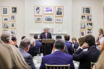 El presidente de la República, José Raúl Mulino, este lunes con directivos de empresas estadounidenses integradas en el Consejo de las Américas.