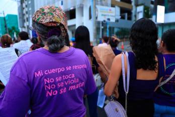 Imagen de la marcha en Panamá