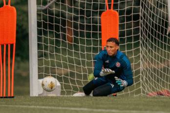 Entrenamiento de la Selección de Costa Rica.