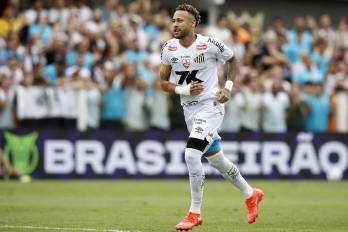 El delantero del Santos, Neymar.