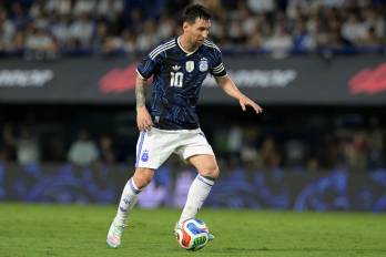 El delantero de la selección Argentina, Lionel Messi.