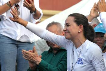 La líder opositora venezolana María Corina Machado
