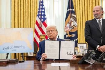 Fotografía cedida donde aparece el presidente de Estados Unidos.