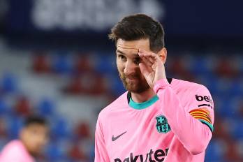 Lionel Messi durante uno de sus últimos partidos con el FC Barcelona.