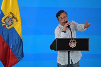 El presidente de Colombia, Gustavo Petro