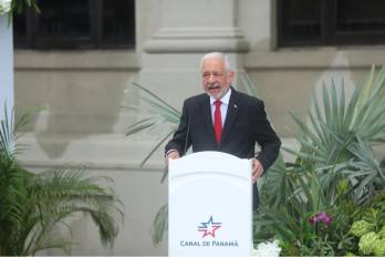 Ricaurte Vásquez Morales administrador saliente del Canal de Panamá.