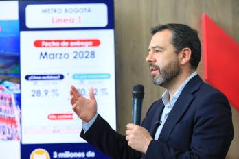 La primera línea del metro de Bogotá tendrá 24 kilómetros de extensión y capacidad para movilizar más de un millón de pasajeros diarios.