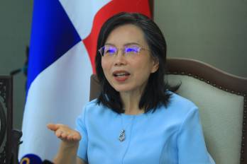 La embajadora de China en Panamá, Xu Xueyuan.