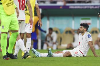 Mehdi Taremi, jugador de la selección de Irán.